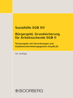 cover image of Sozialhilfe SGB XII Bürgergeld, Grundsicherung für Arbeitsuchende SGB II